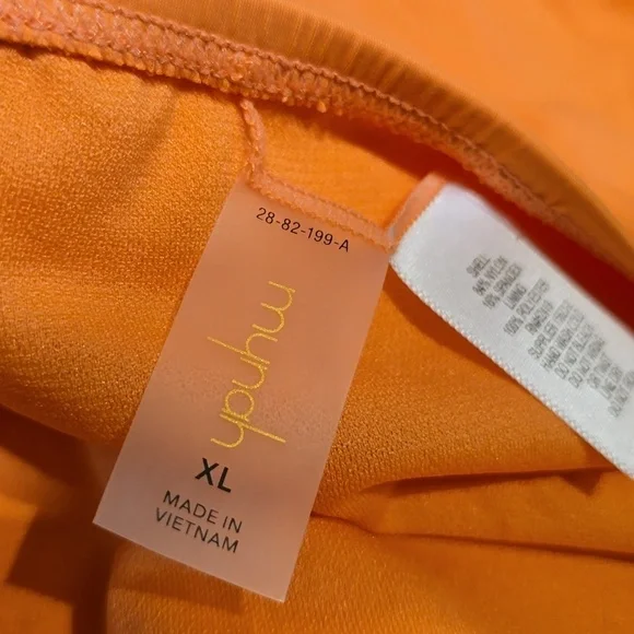 Mynah - Women's Stretch Fabric Lined High Waist Bikini Swimsuit Bottom in Coral﻿ - Picture 4 of 8